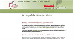 Desktop Screenshot of durangoeducationfoundation.org
