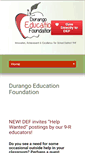 Mobile Screenshot of durangoeducationfoundation.org